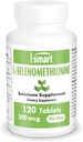 SuperSmart - L-Selenomethionin 200mcg pro Tag (Seleniumergänzung) - Hohe Absorption - Essential Trace Mineral | Non-GMO & Gluten Free - 120 Tabletten