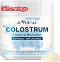 Bovine Colostrum für den Menschen, 60% lgG 3000 mg Colostrum Powder Colostrum Supplement für Gutgesundheit, Immununterstützung, leicht zu mischen Gras Fed Colostrum Bovine Powder, 50 Portionen