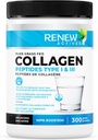 Renew Actives Hydrolyzed Collagen Peptides Powder 10G per Serving – Premium Grass-Fed Collagen for Skin, Joints & Hair – 9.4g Protein – Unterstützt Collagen Formation & Muskel Erholung – Made in Canada