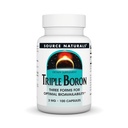 Source Naturals, Triple Boron, Three Forms for Optimal Bioavailibilty*, Enthält 3 Formen des Trace Mineral Boron – Citrate, Aspartate und Glycinate, 3mg - 100 Kapseln
