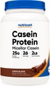 Nutricost Casein Protein Powder 2lb Chocolate - Micellar Casein, Glutenfrei, Non-GMO