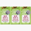 Lung Tan Xie Gan Pill (for Bile System)- Herbal Supplement, 100 Pills X 3pk