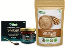 ORGANISCHE ZING Shatavari Powder- 454g & Shilajit Resin- 20g