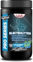 Hydration-Elektrolyten der Pro Serie – Blaue Himbeere Geschmack, 300g – Calcium, Magnesium Citrat, Magnesium Gluconate, Natrium, Zink