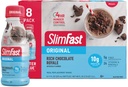 SlimFast Meal Replacement Shake, Original Rich Chocolate Royale, 10g of Ready to Drink Protein for Weight Loss, 11 Fl. Oz Bottle, 8 Count