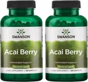 Swanson Acai Berry Antioxidant Support 500 Milligramme 120 Kapseln (2 Packung)