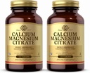 Solgar Calcium Citrato di Magnesio - 100 compresse, Confezione da 2 - Non OGM, Vegan, Gluten Free, Kosher - 40 Total Servings