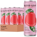 Gloss Blatt Collagen Iced Tea (Zero-Sugar, Peach): Schwarzer Tee mit Collagen Peptides Protein & Vitamin C, Beauty & Anti-Aging, 12 Fl Oz, 6 Pack