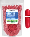 XPRS Nutra Größe 0 Leere Kapseln - 1000 Graf Leere Gelatine Kapseln - Pillen DIY Kapsel Füllung - Pure Bovine Pill Gel Kapseln für Do-It-Yourself Ergänzungen (Red)