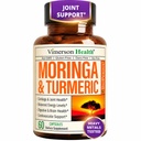 Moringa + Turmeric Curcumin Supplement für Joint Health, Gut Health, Energy and Immune Support - Total Wellness Formula - Tumeric Curcumin mit Black Pepper & Moringa Pure Capsules - 60 Count