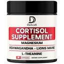 9in1 Cortisol Supplement - Ashwagandha und Magnesium Glycinat und Chelate - Brain Health & Restful Night & Mood Balance - 90 Kapseln Versorgung 45 Tage