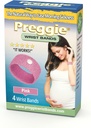Preggie Anti-Nausea-Armbänder – Morning Sickness Relief – Klinisch getestete Übelkeitshilfe - Schwangerschafts-Nausea Relief – Acudruck-Armband - Nebenwirkungen frei - 2 Paare, Set von 4 Bändern - Pink