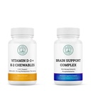 Vitalität Boost Bundle: Vitamin D3+K2 & Gehirn Support Complex