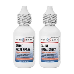 GeriCare Saline Nasal Spray 1.5 FL OZ Feuchtigkeitsspendendes Spray Natriumchlorid 0,65% (Packung von 2)