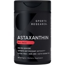 Sportforschung Triple Strength Astaxanthin Supplement (6mg) mit Bio Kokosöl für Antioxidantien, Haut- und Augengesundheitsunterstützung - Non-GMO Verified & Gluten Free - 120 Softgels