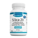 EuroMedica Silica-20 - Supplement unterstützt Knochenstruktur & Collagen Produktion - Starke Zähne & Gesunde Knochendichte Unterstützung - Aids Haar, Haut und Nägel Gesundheit - 60 Tabletten (30 Portionen)