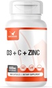 Vitamin Complex w/Vitamin D3, C, K2 und Zink (100 Kapseln) - Filler Free, 3rd Party Tested, Klinisch Dosed, Bioavailable Formen
