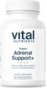 Vital Nährstoffe Vegan Adrenal Support + | Ergänzung zu Adrenal Gland Funktion und gesunde Stress Antwort* | Mild Stress* | Gluten, Dairy & Soy Free | 60 Kapseln