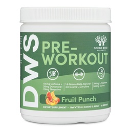 Pre Workout Pulver für Männer & Frauen (30 Portionen Koffein, Beta Alanin, L-Citrullin, Dynamin, L-Theanin, Taurin, Theacrine, & More) Preworkout Pulver mit Scoop von Double Wood (Fruit Punch)