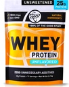 TGS Nutrition 100 Whey Protein Powder Unflavored, Unsweetened - Sauber, keine künstlichen Zutaten für Männer & Frauen - 5lb Bulk, Soy Gluten Free, Keto, Low Carb - Post Workout Muskel Erholung