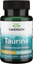 Swanson Amino Acid Ajipure Taurine Pharmaceutical Grade 500 Milligramme 60 Veg Kapseln