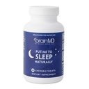 BRAINMD Put Me to Sleep Naturally - 90 Kautabletten - mit Melatonin, L-Theanin, Magnesium, GABA, Vitamin B6 & 5-HTP - Glutenfrei - 45 Portionen