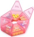 Wöchentliche Pille Organizer Große 7 Tage Pille Box Organizer Tägliche Medizin Fall für Vitamin Fisch Öl Pillen ergänzt Arthritis Freundlich