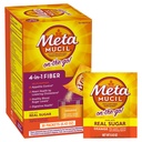 Metamucil On-the-Go, Tägliche Psyllium Husk Pulver-Ergänzung mit echtem Zucker, 4-in-1-Faser für Verdauungs-Gesundheit, Orange glattes Flavored Drink, 2 Packung x 30 zählt = 60 Packungen Gesamt