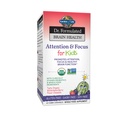 Garten des Lebens Dr. Formulierte Aufmerksamkeit und Fokus für Kinder, Supplement fördert gesunde Gehirnfunktion, Konzentration mit Bio Wild Blueberry, Pine Bark, Vitamin C, D und Probiotics, 60 Graf