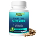 Gewichtsverlust Schlafhilfe Nacht Zeit Shred Fast Fat Burner, Melatonin L-theanine Cla Ashwagandha Valerian Root 5HTP Pille, Appetit Suppressant Stoffwechsel Booster Calm Supplement für Frauen Männer, 60 Kapseln
