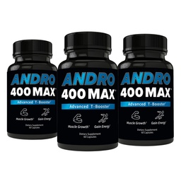 Andro400 Testosteron-Unterstützung für Männer & Frauen – Tongkat Ali, L-Arginin & L-Citrulline – Energie, Vitalität & Performance – 180 Kapseln, 180-Tage-Versorgung
