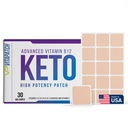 Keto Patch mit B12 Methylcobalamin und Vitamin Guarana B12 Patch für Energie - 30 Tage Versorgung Keto & Vitamin B12 Patches - Made in USA