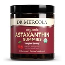 Dr. Mercola Organic Astaxanthin Gummie, 30 Servierungen (30 Gummi), 4 mg pro Servieren, Nahrungsergänzung, Antioxidans und Immununterstützung, Certified Organic, Non-GMO