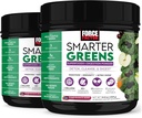 Kraftfaktor Smarter Greens Superfoods Pulver zur Unterstützung von Verdauung, Gutgesundheit, Bloating, Greens Powder mit Probiotika, Präbiotika, Verdauungsenzyme, & Adaptogene, Granatapfel Berry, 60 Portionen