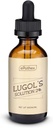 Lugols Lösung 2% 2oz Glas Dropper Flasche. Enthält Kaliumjodid und Jod, 60ml