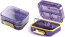 Travel Pill Organizer, 7 Komponenten Pille Box, Täglich tragbare Pille Fall, Vitamine zu halten, 1 Packung kleine Pille Container für Pocket Purse Medizin Organizer