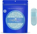 Capsuline Spirulina Farbe Größe 0 Leere Vegan Kapseln Blau/Blau - 100 Zähler - Vegetarische leere Pille Capsuless - DIY Gemüse Kapsel Füllung - Veggie Pill Kapseln - Kosher und Halal Zertifiziert