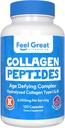Hydrolysierte Collagen Peptide Pulverkapseln (Typ I & III) von Feel Great Vitamin Co. | Weizenfrei, Keto & Paleo Friendly | Collagen Powder Supplement für Haare, Haut und Nägel*