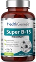 Super B-15 100 Vcaps - Niacin Calcium Choline Inositol DMG TMG - Unterstützt gesunde Sauerstoff-Energie-Level