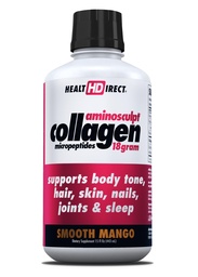 HEALTH DIRECT AminoSculpt Sugar-Free Collagen Supplement - High Potency Medical-Grade Protein für Haar, Haut, Nails & Joints, Grass-Fed, Non-GMO, Liquid Collagen - Glatte Mango - 15 Fl Oz
