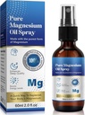 Magnesium Spray, Magnesiumöl für Füße und Schlaf,Pure Magnesium Öl Spray, 100% rein und organisch, Glasflasche, Reisegröße 2 Fl oz