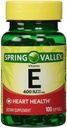 Spring Valley - Vitamine E 400 UI, soluble dans l'eau, 100 softgels