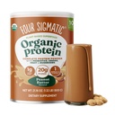 Vier Sigmatic Organic Plant-Based Protein Pulver Peanut Butter Protein mit Lion’s Mane, Chaga, Cordyceps und mehr | Clean Vegan Protein Elevated für Gehirn-Funktion und Immununterstützung | 21.16 oz
