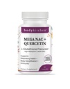 Body Kitchen Mega NAC (N-Acetyl Cystein) 600 mg mit Quercetin, unterstützt Atmungsaktive Gesundheit und Immunfunktion und fördert Leber- und Kidney Detox, Veggie Caps, (Pack von 1)