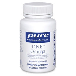 Pure Encapsulations O.N.E. Omega - Fish Oil Supplement für Herzgesundheit, Gelenke, Haut, Augen und Kognition* - Fischölkonzentrat mit EPA und DHA - 30 Softgel Kapseln