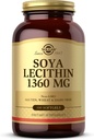 Solgar SOYA Lecithin 1360 mg - 100 Softgels - Quelle Choline - Gluten & Dairy Free - 100 Servierungen