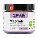 Autentico biologico Wild Yam Root Balancing Cream per le donne con botanici a base di erbe, Yam Cream, Wild Yam Skin Care, Tutti gli ingredienti certificati Vegan (VEGAN Clary Blend)