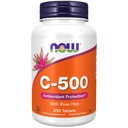 NOW Integratori, Vitamina C-500 con Hips Rosa, Protezione Antiossidante*, 250 compresse