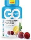 GO ORGANIC Stress Relief Ashwagandha Ergänzung Gummis | Zitrone geflammt | 60 Graf