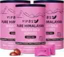 Shilajit Gummies, 3000 Mg Shilajit Pure Himalayan Organic mit Ashwagandha, Turmeric Sugar-Free Gummies für Männer und Frauen, Shilajit Supplement, Non-GMO Nature Shilajit for Energy, 180 Gummies